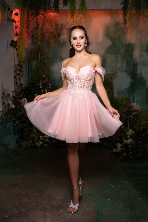 Sweetheart Mini Short Tulle Cocktail A-Line May Queen MQ2117