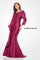 Formal Dresses Formal Long Beaded Ruffle Evening Dress Aubergine