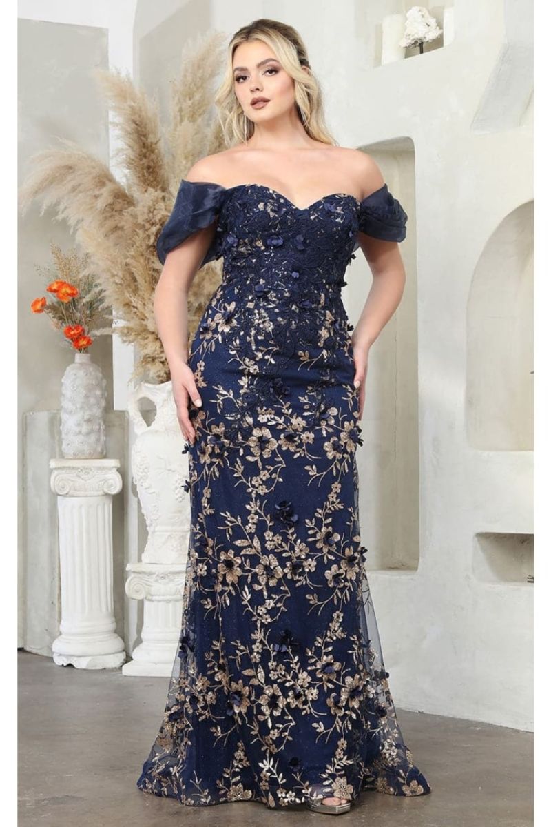 Off-the-Shoulder Floor-Length Tulle Prom Sheath/Column May Queen RQ8037