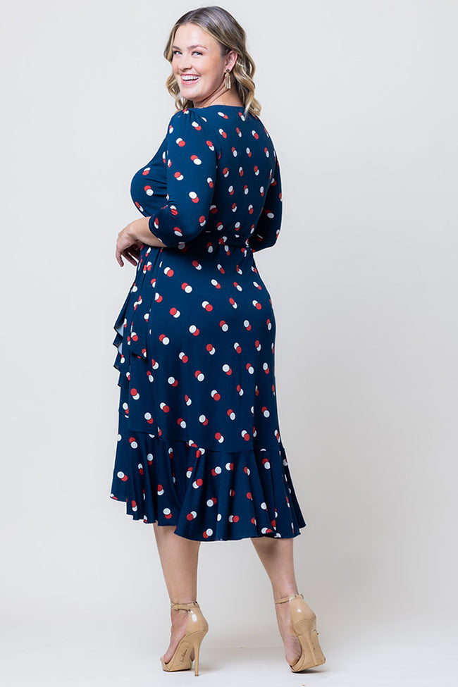 Kiyonna 12132207 Plus Size A Line Print Short Cocktail Dress  The Dress  Outlet