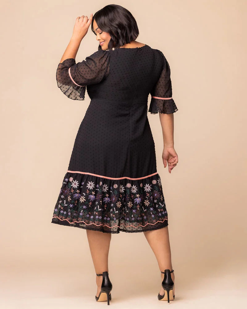 Plus Size Dresses Formal Cocktail Plus Size Midi Dress Kiyonna 12252902 Wildflowers