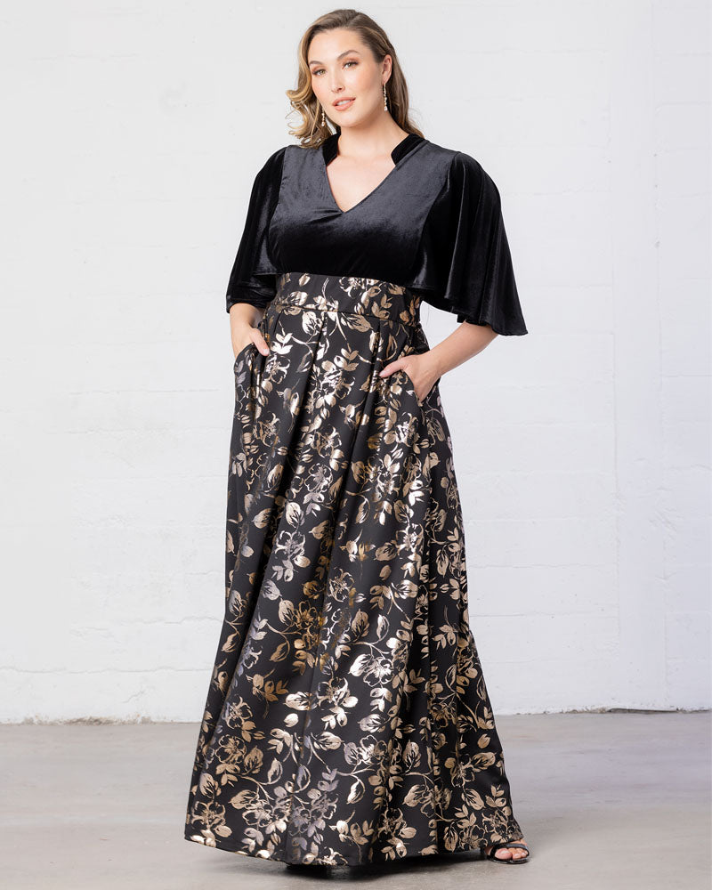 Plus Size Dresses Long Formal A Line Plus Size Dress Gilded Noir