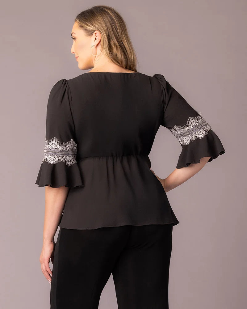 Top Formal Lace Top Kiyonna 27252903 Black Noir