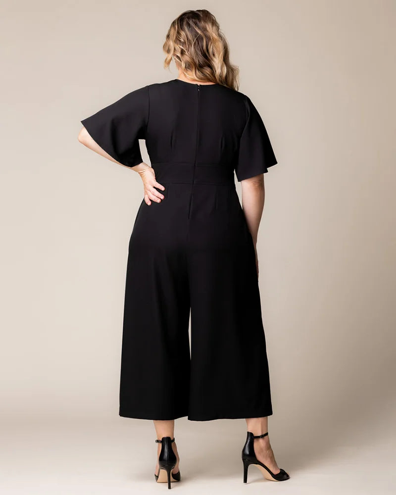 Jumpsuit Short Cocktail Midi Jumpsuit Black Noir