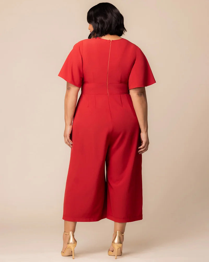 Jumpsuit Short Cocktail Midi Jumpsuit Paprika