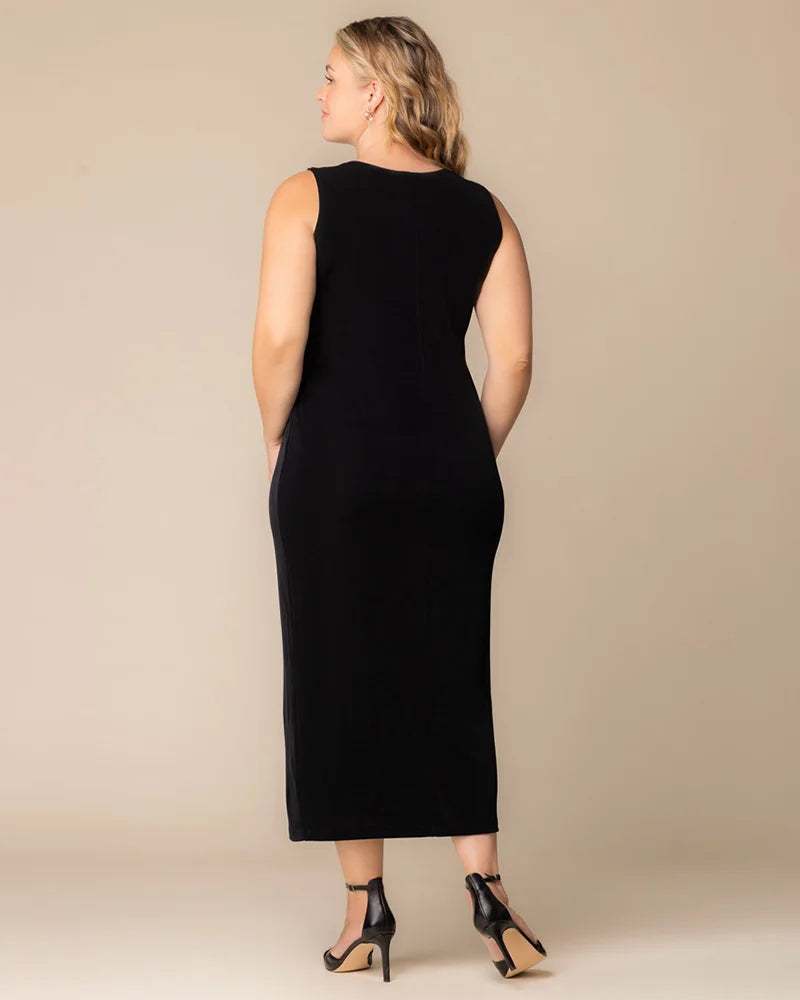 Plus Size Dresses Plus Size Tea Length Cocktail Fitted Formal Dress Kiyonna 33222642 Black Noir