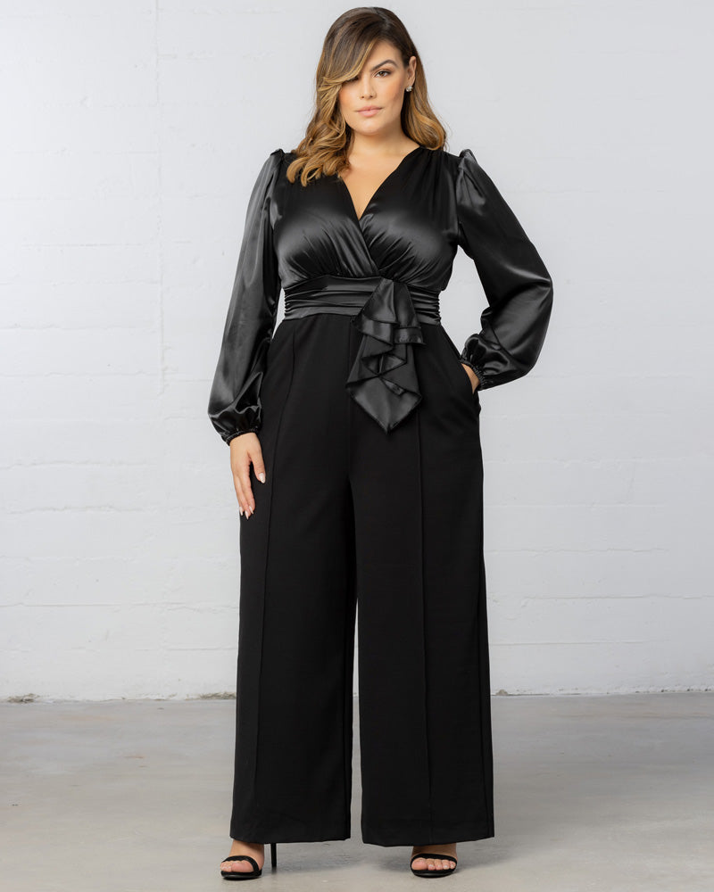 Jumpsuit Long Sleeve Formal Jumpsuit Onyx