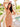 V-Neckline Fitted Short Cocktail Dress Apricot