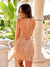 Primavera Couture 4011 V-Neckline Fitted Short Cocktail Dress