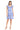 Cocktail Dresses Short Cocktail Printed Ruffle Dress Blue/White