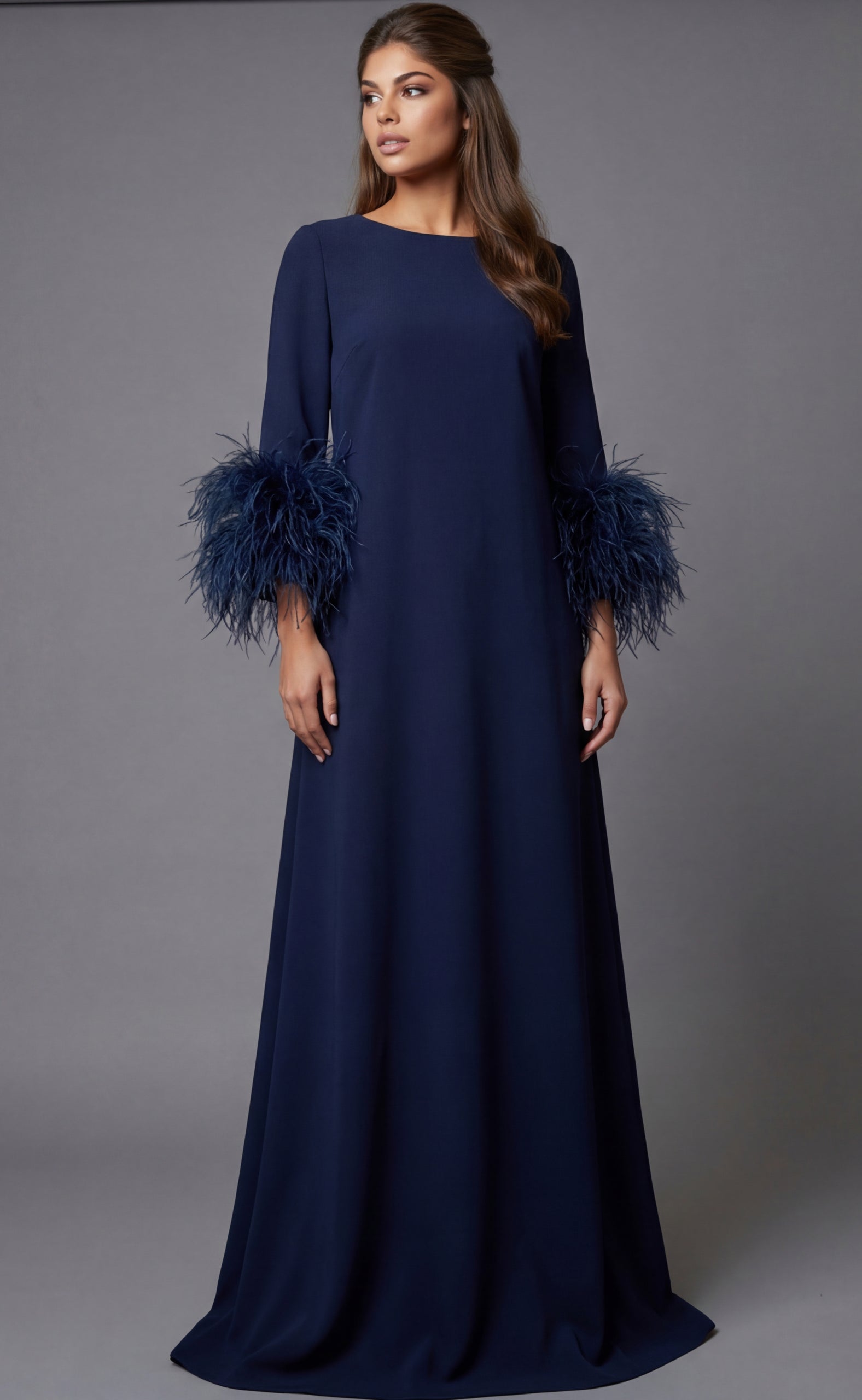Mother of the Bride Dresses Long Sleeve Formal Evening Mother of the Bride Dress Jovani 40200 Navy
