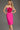 Cocktail Dresses Short Fitted 3D Floral Applique Cocktail Midi Dress Fuchsia/Red
