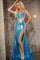 Prom Dresses Sequin Formal Mermaid Long Prom Dress Iridescent Turquoise