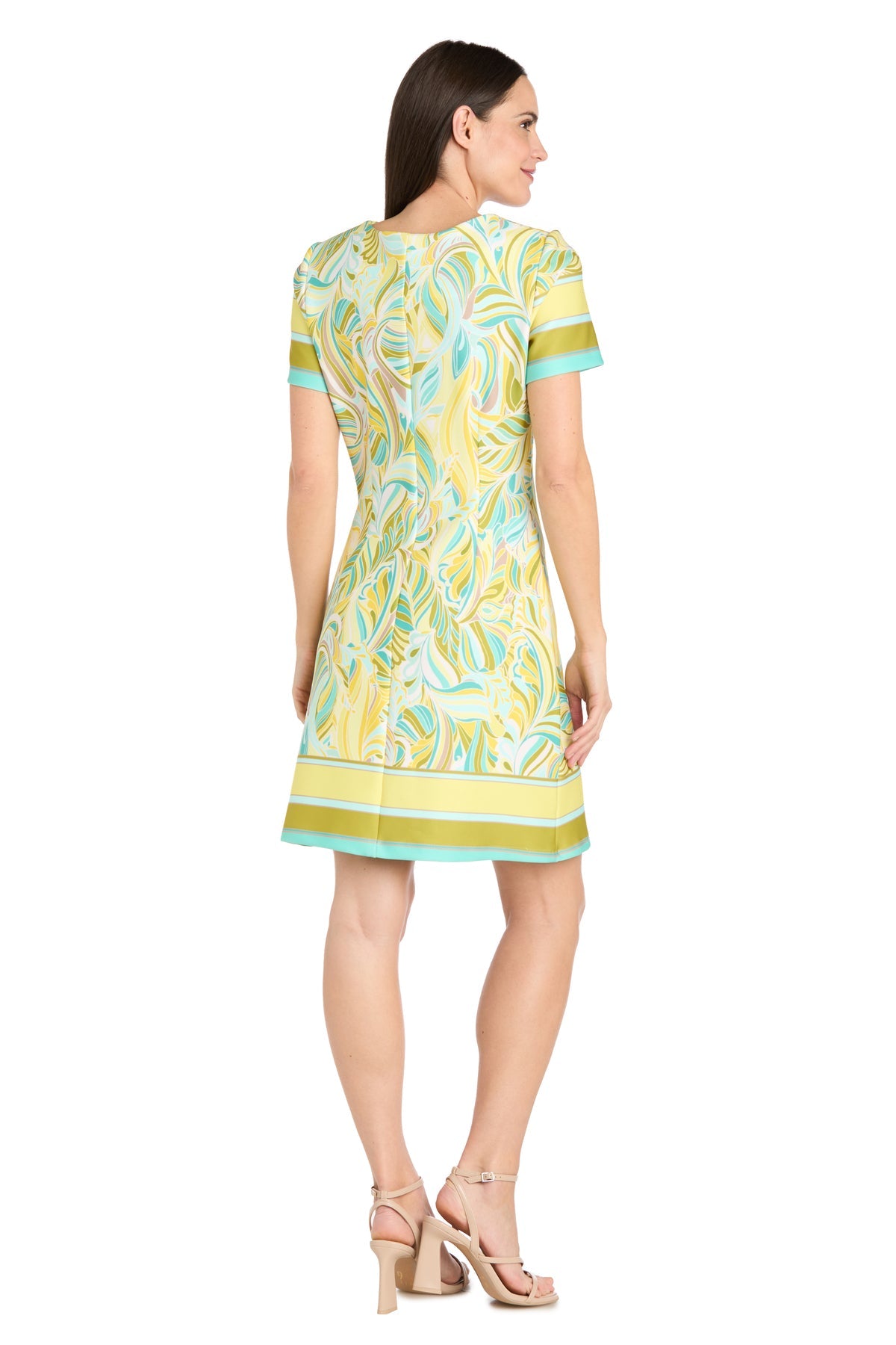 R&M Richards 4026 Short Cocktail Printed Mini Dress