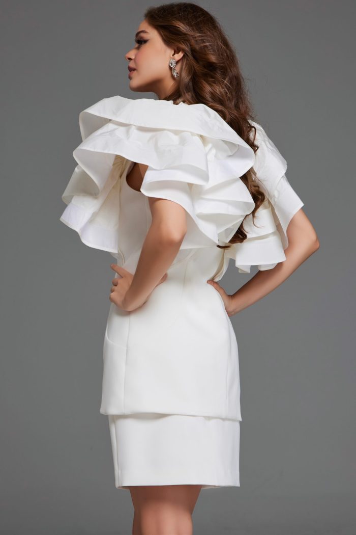 Cocktail Dresses Short Two Piece Suit Cocktail Dress Ivory