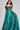 Formal Dresses Metallic Long Ball Gown Pleated Evening Formal Dress Green