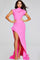 Formal Dresses Mermaid Long Formal Fitted Evening Dress Neon Pink
