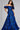 Formal Dresses Printed Long Ball Gown Metallic Formal Evening Prom Dress Royal/Black