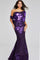 Formal Dresses Long Metallic mermaid Evening Formal Prom Dress Purple