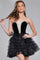 Cocktail Dresses Homecoming Velvet Short Cocktail Dress Black