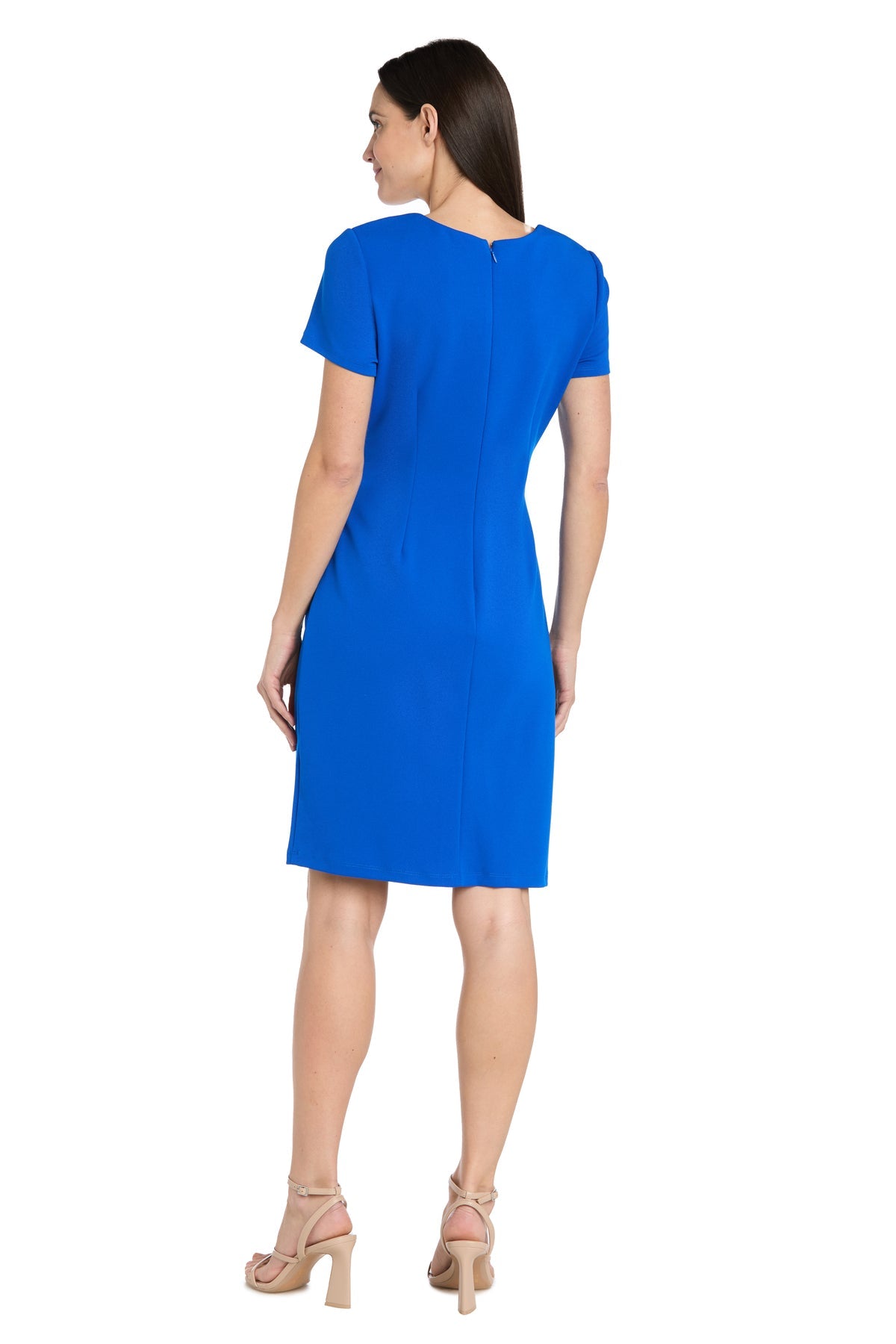 R&M Richards 4035 Pleated Short Cocktail Fitted Dress