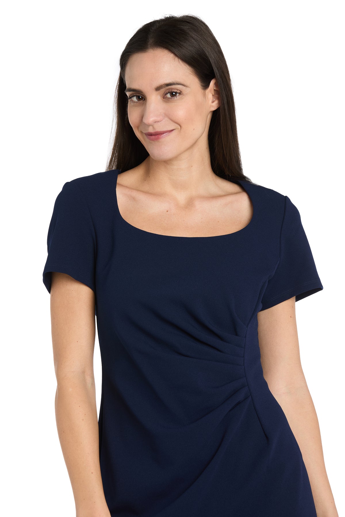 R&M Richards 4035 Pleated Short Cocktail Fitted Dress