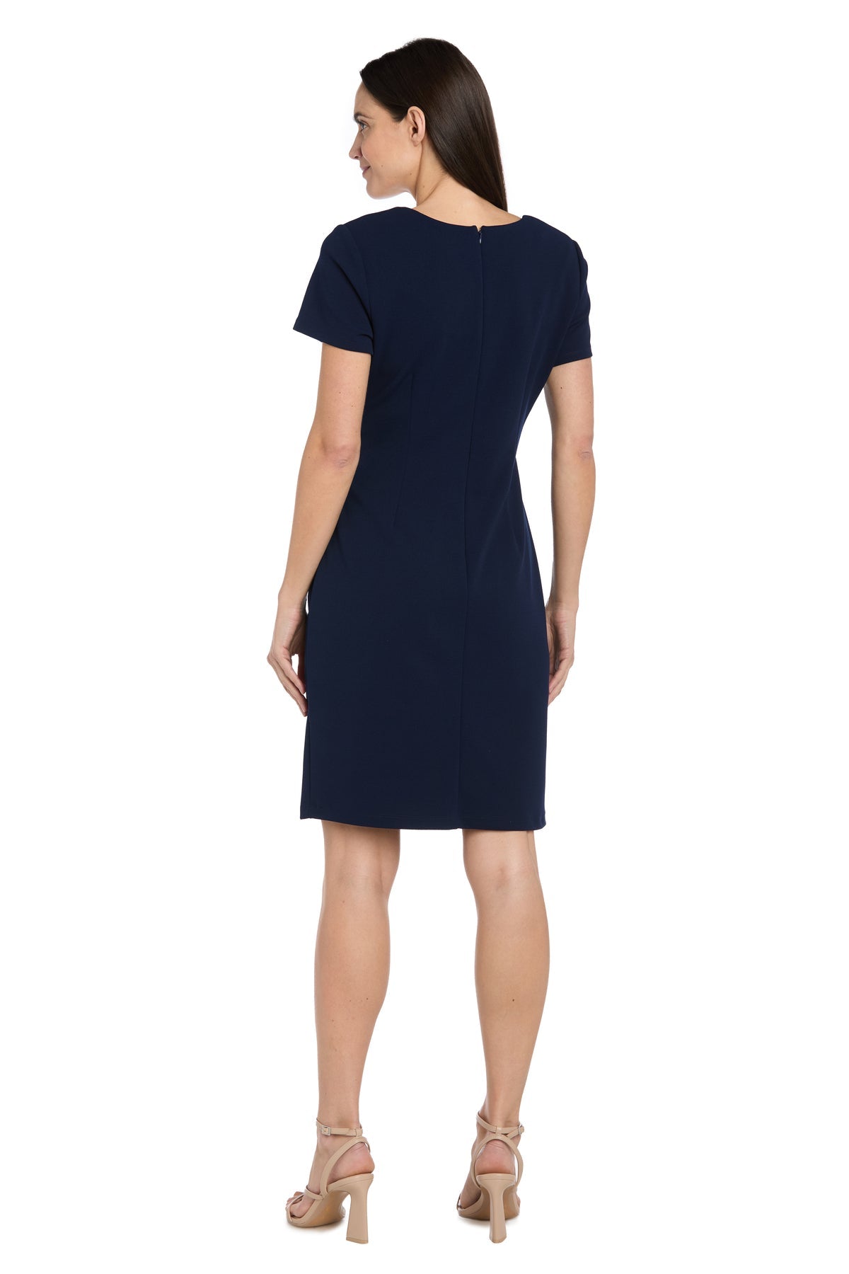 R&M Richards 4035 Pleated Short Cocktail Fitted Dress