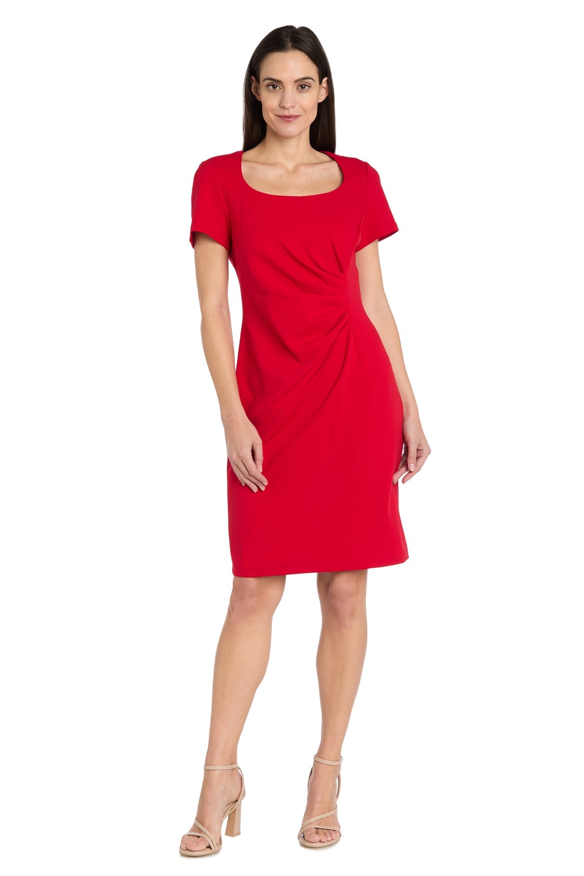 R&M Richards 4035 Pleated Short Cocktail Fitted Dress