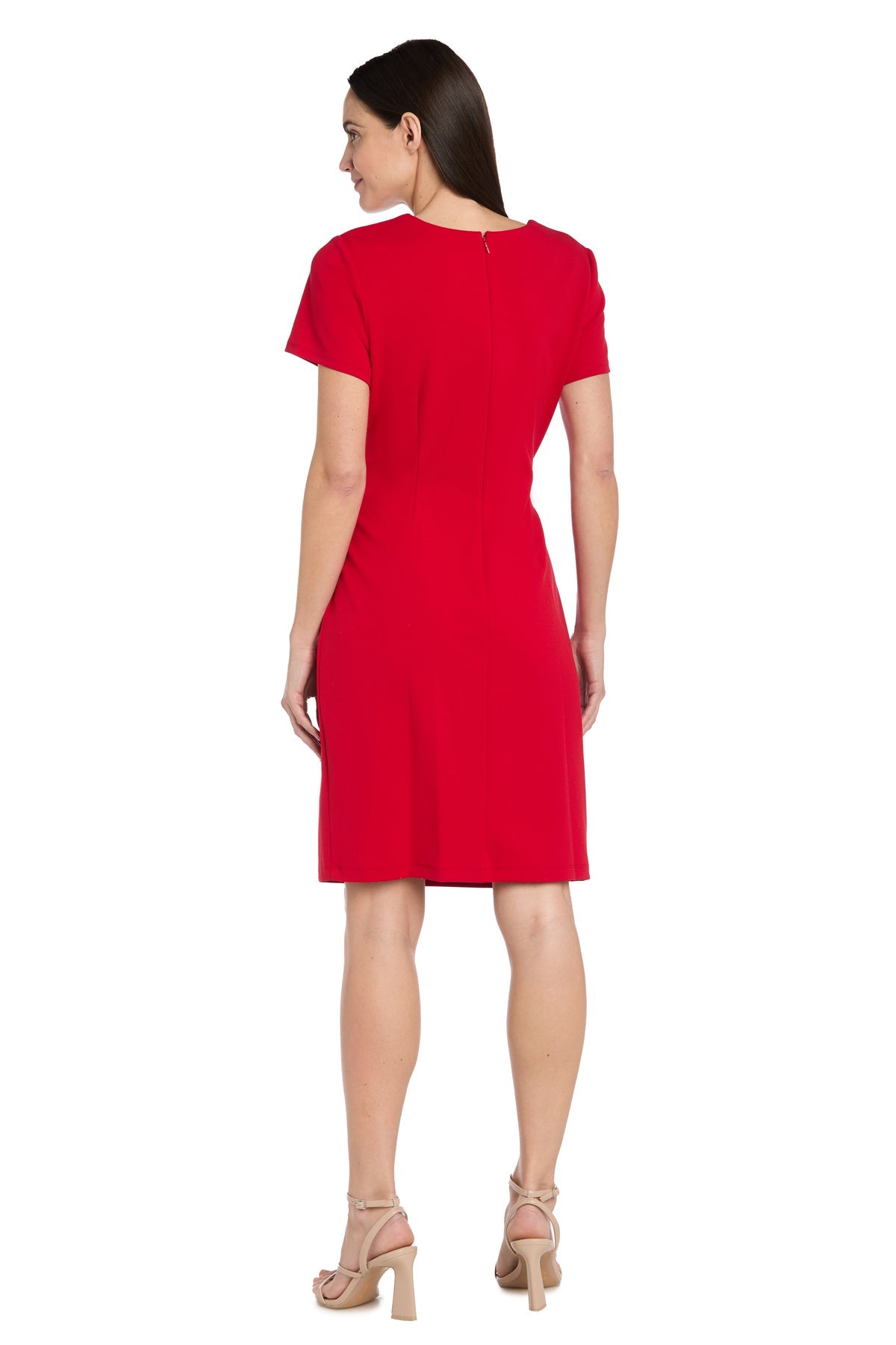 R&M Richards 4035 Pleated Short Cocktail Fitted Dress