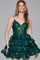 Cocktail Dresses Short Lace A Line Cocktail Dress Emerald