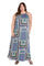 Plus Size Dresses Long Printed Plus Size Maxi Dress Blue/Green