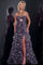 Prom Dresses Long A Line Floral Tiered Formal Prom Dress Purple