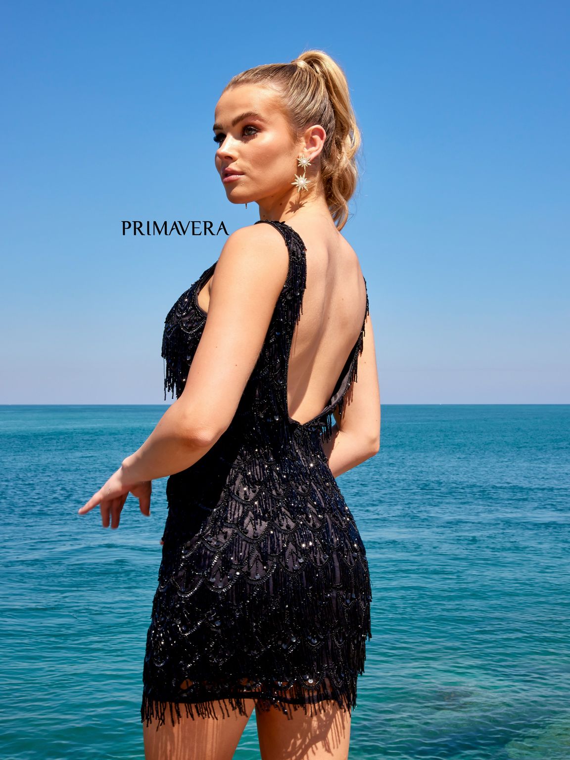 Primavera Couture 4042 Sleeveless Short Homecoming Dress
