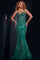 Prom Dresses Sequin Fitted Long Formal Evening Prom Dress Emerald