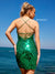 Primavera Couture 4056 Sparkling V-Neckline Fitted Prom Dress