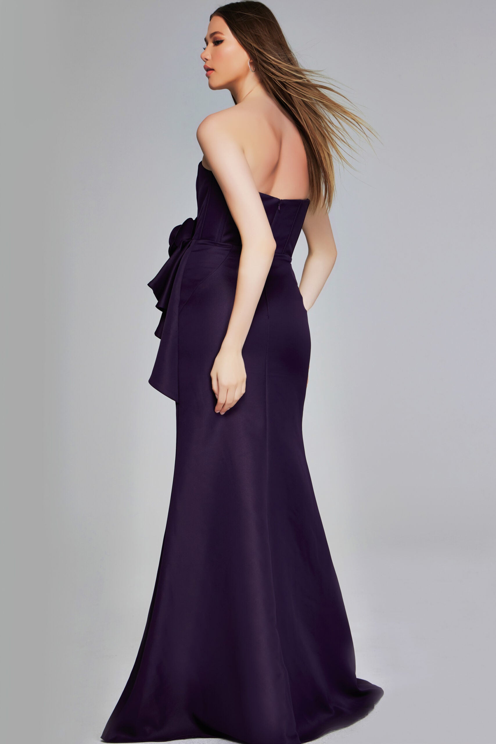 Prom Dresses Long Mermaid Formal Evening Slit Prom Dress Eggplant