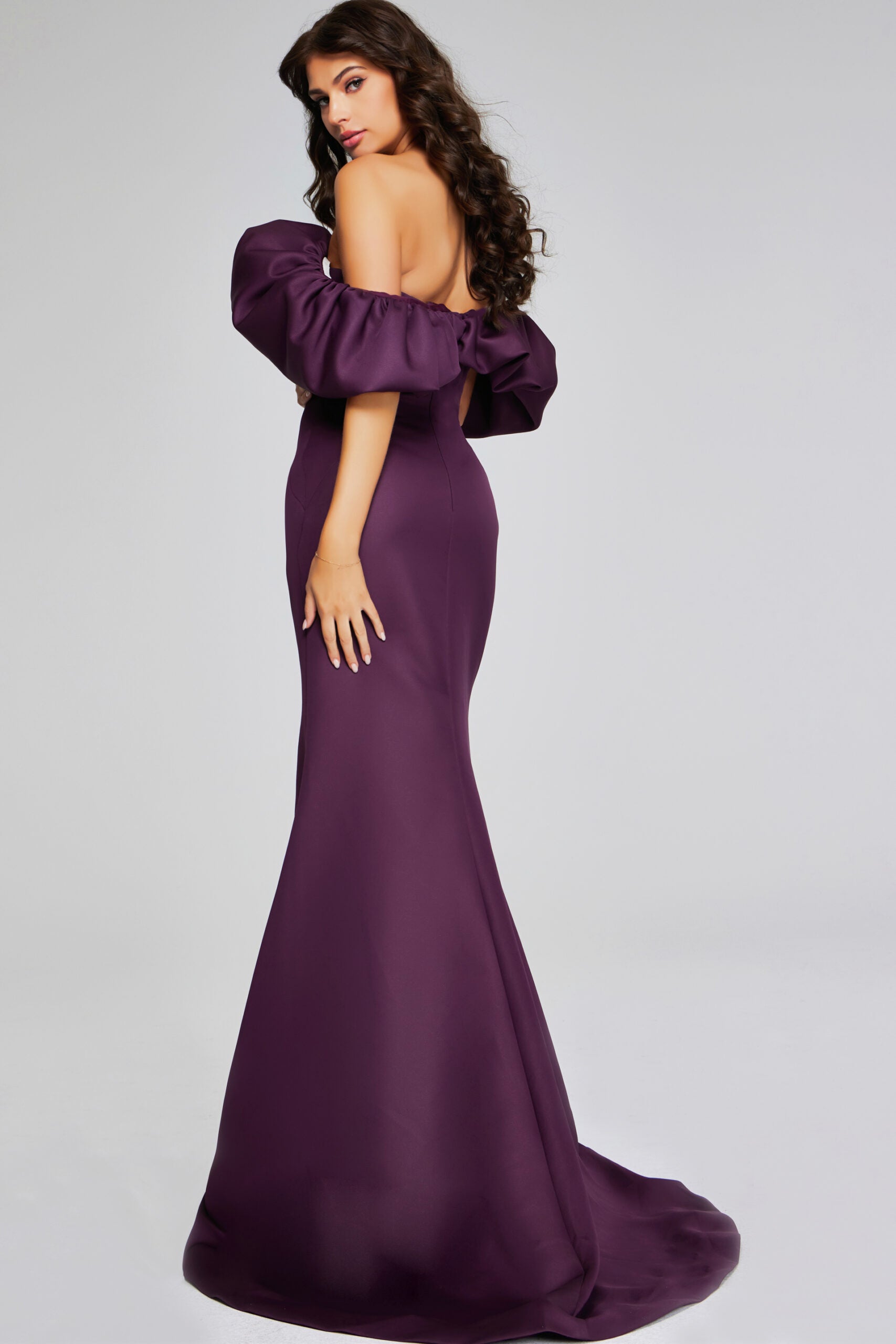 Jovani 40596 Long Mermaid Ruffled Formal Dress