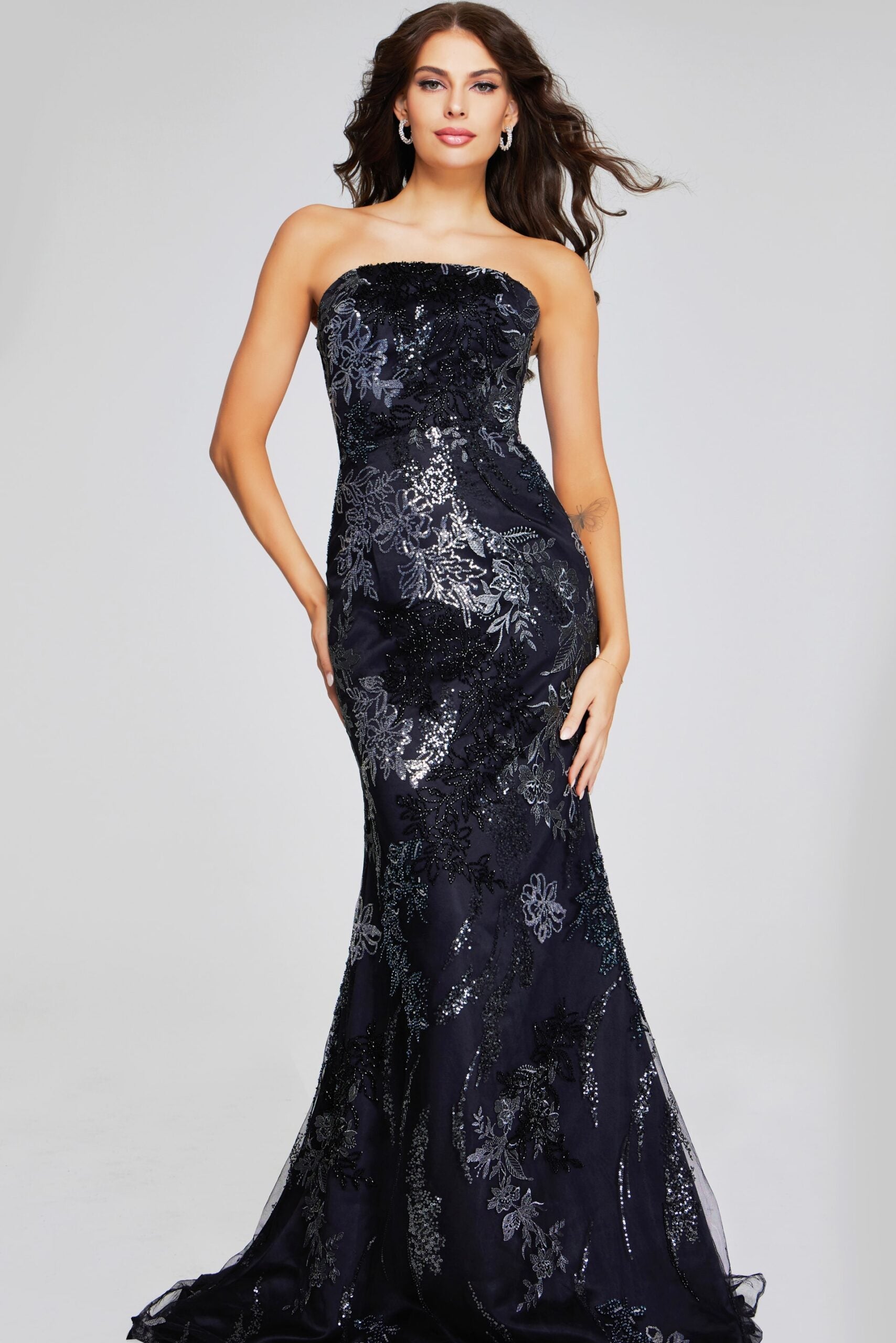 Prom Dresses Mermaid Long Beaded Formal Evening Prom Dress Black