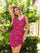 Cocktail Dresses Sleeveless V-Neckline Short Prom Dress FUCHSIA