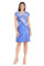 Cocktail Dresses Short Fitted Mini Cocktail Dress Blue