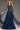 Formal Dresses Long A Line Beaded Formal Cape Sleeve Dress Navy
