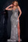 Prom Dresses Fitted Long Formal SequinEvening Prom Dress Grey