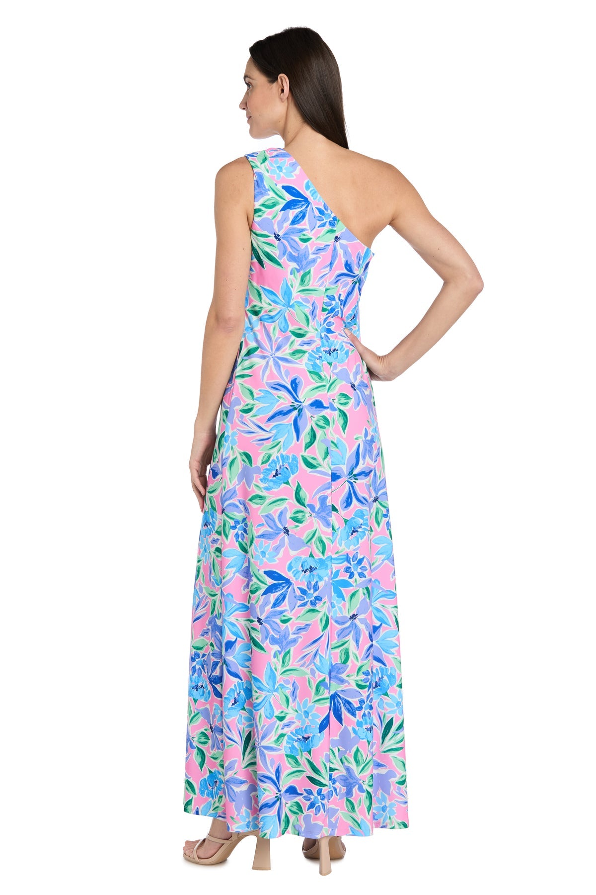 R&M Richards 4069 Long Formal Floral Print Maxi Dress