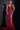 Prom Dresses Formal Long Fitted Sequin Floral Applique Prom Dress Burgundy
