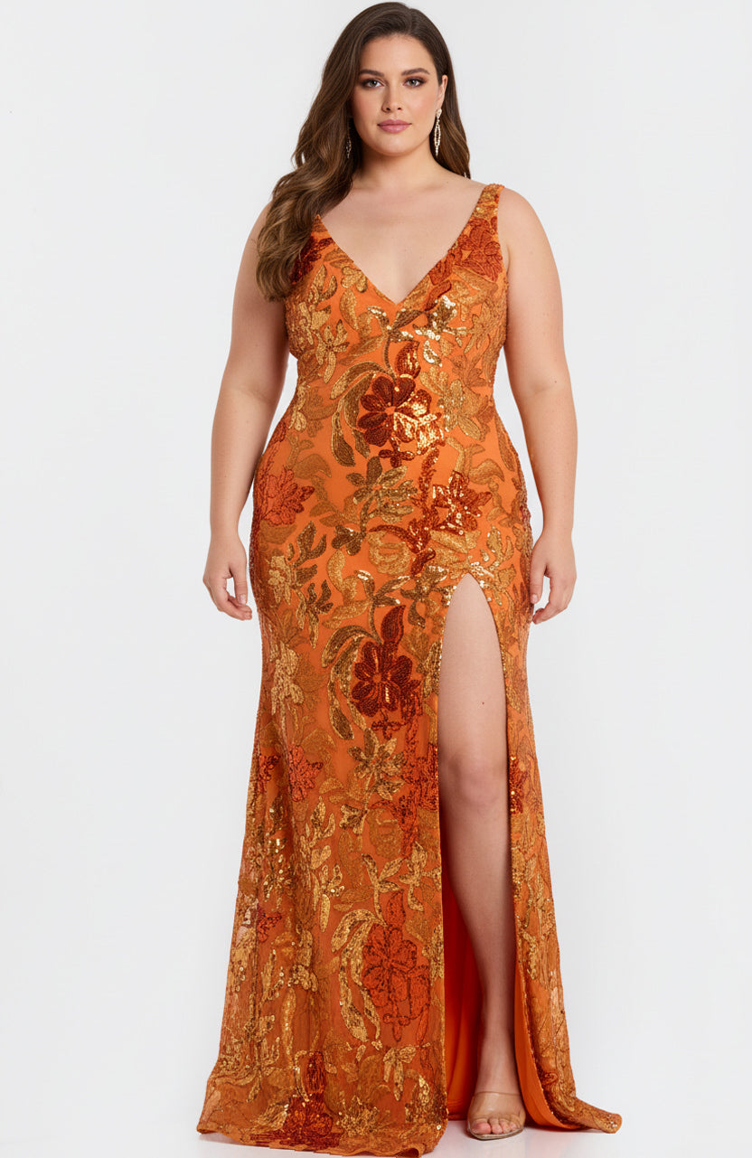 Prom Dresses Fitted Formal Sequin Long Prom Dress Gold
