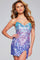Cocktail Dresses Sequin Homecoming High Slit Cocktail Dress Blue/Lilac/Indigo