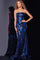 Prom Dresses Prom Long Metallic Sequins Mermaid Formal Dress Navy/Royal