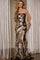 Prom Dresses Prom Long Metallic Sequins Mermaid Formal Dress Black/Gold