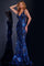 Prom Dresses Long Fitted Formal Sequined Prom Dress Navy/Royal