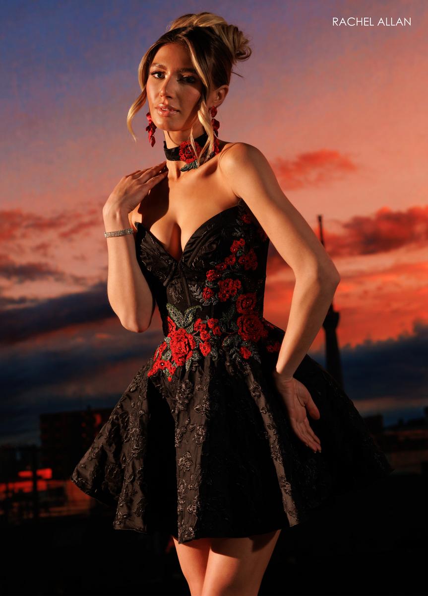 Sweetheart Mini Lace Cocktail A-Line Rachel Allan 40774